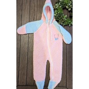 Vintage Cuddle Time Unisex Baby Girls Boys Baby Onesie Bunting Snowsuit Sz 6-12m